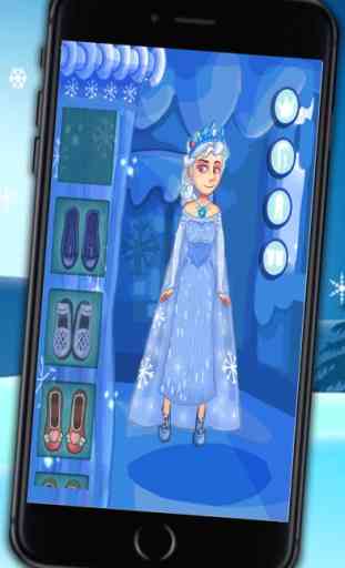Visti alla principessa di ghiaccio - Gioco da vestire per ragazze 3
