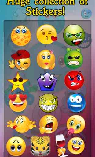 Adesivi fotocamera emoji: Aggiungere Cool Emoticon smiley Espressione Innamorato alla foto 2