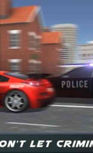 Driver di fuoristrada estremo Macchina della polizia simulatore 3D - Azionamento nello polizia veicolo 3