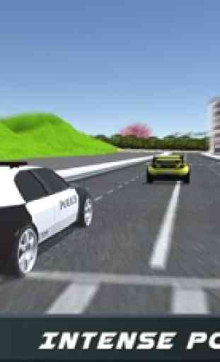 Driver di fuoristrada estremo Macchina della polizia simulatore 3D - Azionamento nello polizia veicolo 4