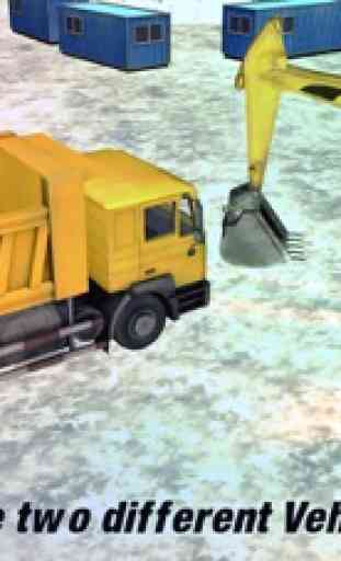 Estrema Neve Escavatore del trattore Simulator 3D Game - Heavy Truck Dump e Loader macchina 4
