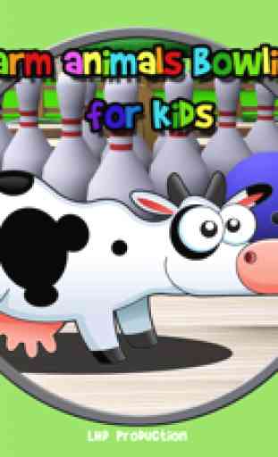 Animali da allevamento e bowling per bambini - gioco gratuito 1