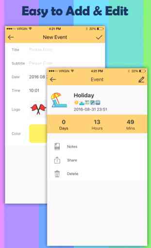 Event Countdown - Planner and Calendar App for Anniversary Events 2