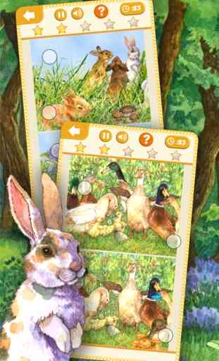 Trova le Differenze: Edizione Gratis Coniglio Pasquale Gioco di Ricerca con Immagini per Bambini 2