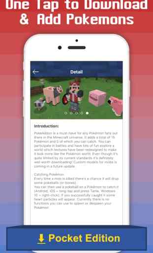 Addons for Minecraft PE - add ons for pokemon 2
