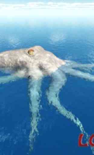 Contropiede piovra gigante -  Gigantesco kraken sciopero sottomarino 3D 3