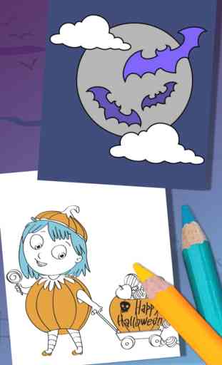 Disegni da colorare di Halloween - Vernice mostri 1