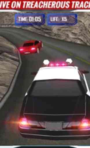 Polizia Auto Autista Inseguir Alto Velocità Via 3D 3