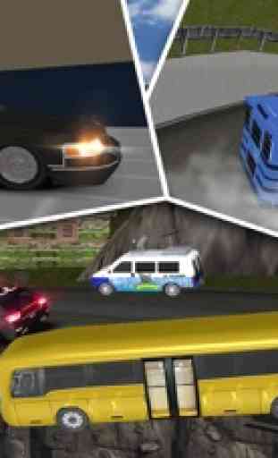 Polizia Auto Autista Inseguir Alto Velocità Via 3D 4