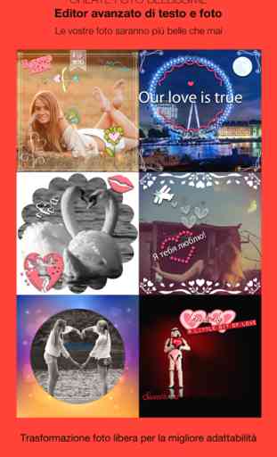 Insta Love Pics - L'amore, la pace, il cuore. Cornici con disegni e adesivi. 2