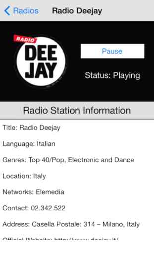Italy Radio Live Player (Italian/Italia/italiana) 4