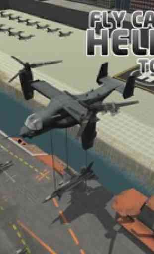 Jet nave transporter simulatore - Carico esercito cargo aerei & Sail traghetto 1