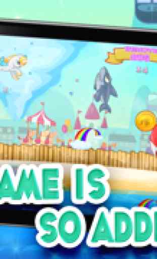 Piccola Magia Unicorn Dash: My Pretty Pony principessa vs Shark Tornado Attack gioco - Multiplayer GRATIS 3