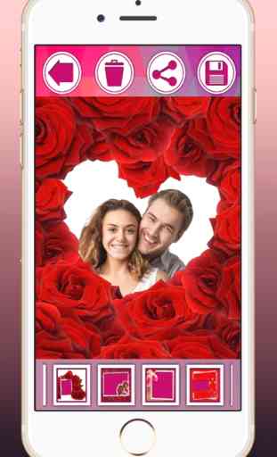 Cornici per le foto di amore - creare cartoline con le immagini di amore romantico 1