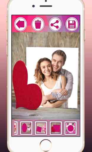 Cornici per le foto di amore - creare cartoline con le immagini di amore romantico 3
