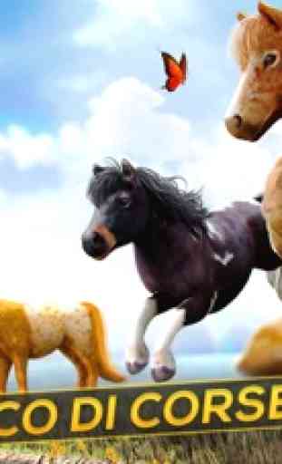 Corsa di Cavalli e Pony 3D 1