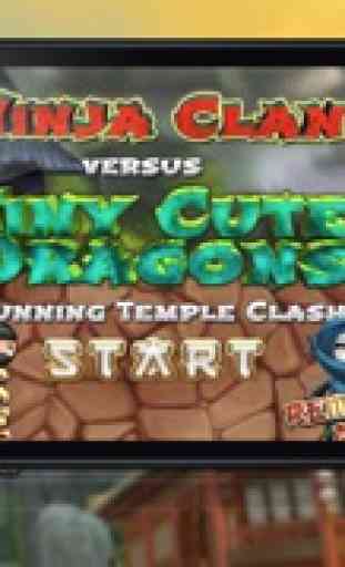 Ninja Clan vs Piccolo Carino Dragons - un gioco gratuito!  Ninja Clan vs Tiny Cute Dragons - A Free Game! 3