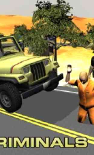 Offroad 4x4 polizia jeep - Chase & arresto ladri in questo poliziotto veicolo gioco di guida 1