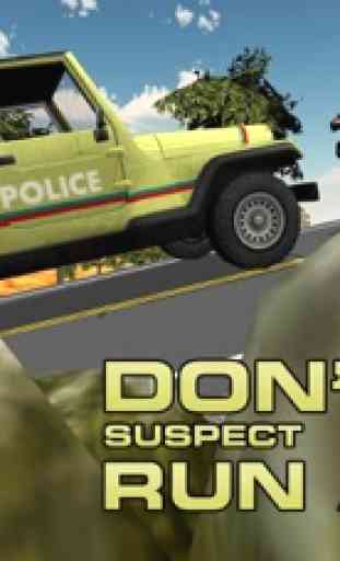 Offroad 4x4 polizia jeep - Chase & arresto ladri in questo poliziotto veicolo gioco di guida 4