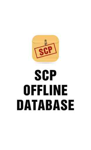 Offline for SCP Foundation Database -Anomaly and Paranormal DB 1