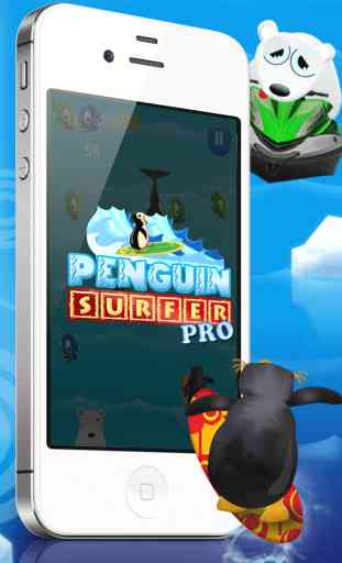 Pinguino Surfer Pro Free - un divertente mini gioco! Penguin Surfer PRO FREE - A Fun Kids Game! 4