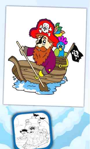 Disegna e colora Pirates - libro da colorare 1