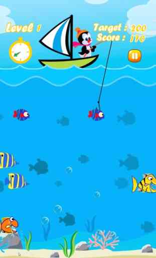 Penguin Fishing On Boat Free Game - Splashy Fish Evolution 3