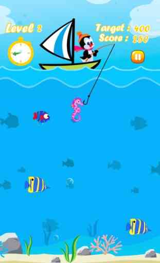 Penguin Fishing On Boat Free Game - Splashy Fish Evolution 4