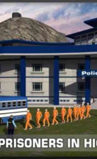 conducente polizia prigione dell'autobus lavoro 3D: trasferimento in autobus e Trasporti criminali a Città del carcere 2