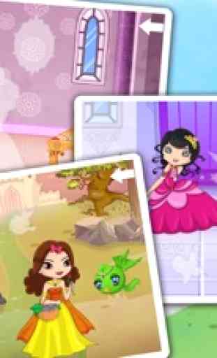 Gioco per le ragazze con principesse - principessa libero puzzle per bambini e neonati 3