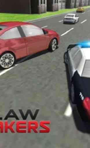 Police Car driver 2016 - 3D Chase e arresto auto violano le regole del traffico 4