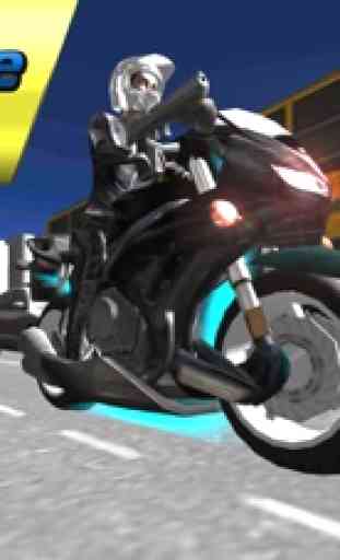 Polizia 3D Bike Racing Simulator – Chase & sparare crimine città strada ladri auto come un pilota di moto polizia 1
