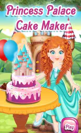 Princess Palace Cake Maker - Cuocere la torta in questa pazza cuoco salotto e dolci gioco di cucina 1