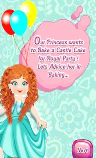 Princess Palace Cake Maker - Cuocere la torta in questa pazza cuoco salotto e dolci gioco di cucina 3