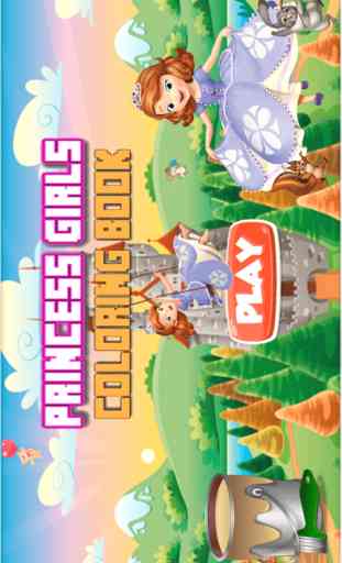 Principessa ragazze Coloring Book - All In 1 carino Draw Fairy Tail, vernice e colore Giochi HD For Good Kid 1