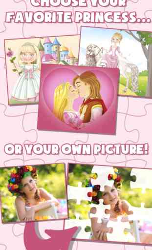 Principessa Far scorrere magia Puzzle & Foto - Principesse pattino sega Gioco 2