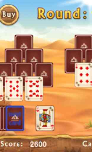 Pyramid Solitaire Egitto. Miglior gioco Egypt Solitaire. 3