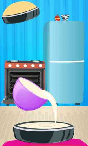 Arcobaleno Cake Maker - Una cucina pazzo facendo torta torre, cottura e gioco di rinnovo 3