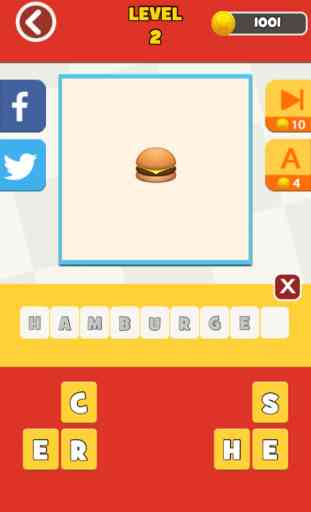 QuizPop Mania! Indovinare il cibo Emoji - una parola libera indovinando gioco a quiz 2
