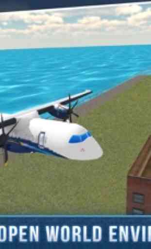 aeroporto vero simulatore di volo aereo aria città 2