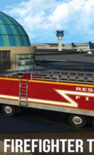 Vero motore Aeroporto camion: emergenza pompiere salvataggio 4