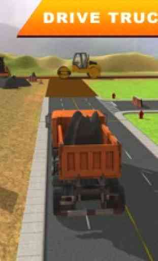 Strada costruttore costruzione City 3D - Real gru escavatore e Costruzione Truck Simulator Gioco 1
