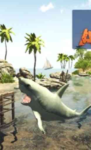 Shark Attack Sopravvivenza simulatore 3D - Un arrabbiato predatori vendetta 3
