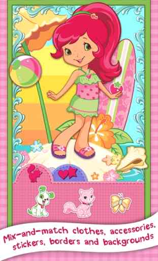 Fragolina dolce cuore Indossa Card Maker - Giochi di moda per bambini 1