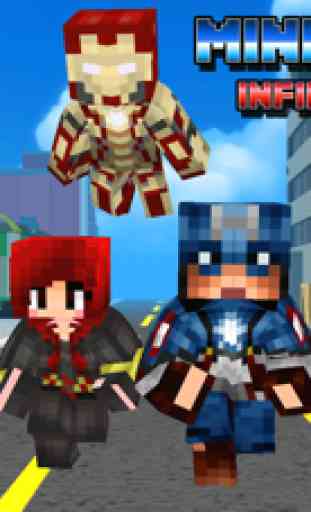Super-Hero Blocky Craft Avenger Run 3D 1