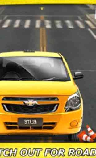 Super Taxi 3D Parking - Virtual Town Traffic Smash 4