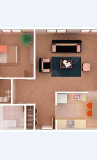 3D Piccola casa Plan Ideas 2