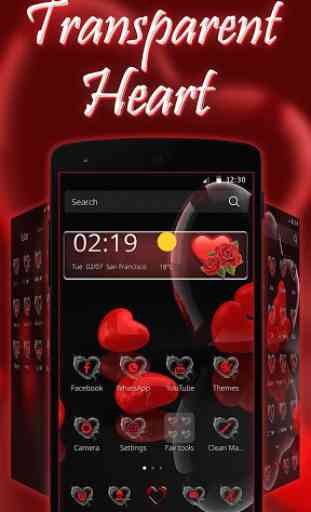 Red Love Heart Theme 2
