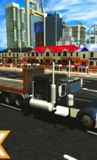 Camion rimorchio simulatore - Contenitore di carico del trasporto e gioco di guida 1