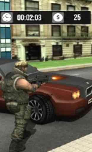 città urbana auto banda guerre criminali 3D 2